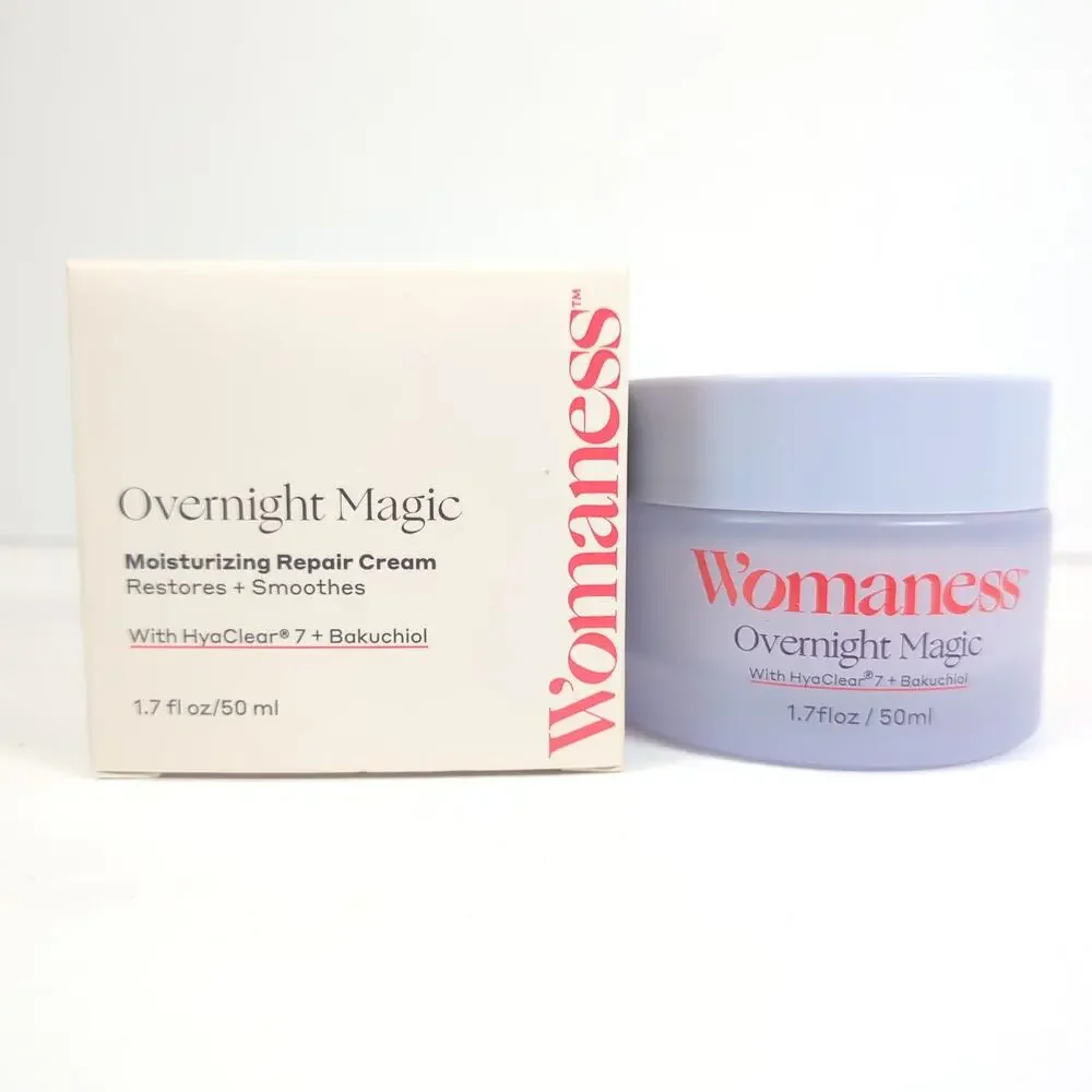 Womaness Overnight Magic Moisturizing Repair Cream HydraClear 7 + Bakuchiol New